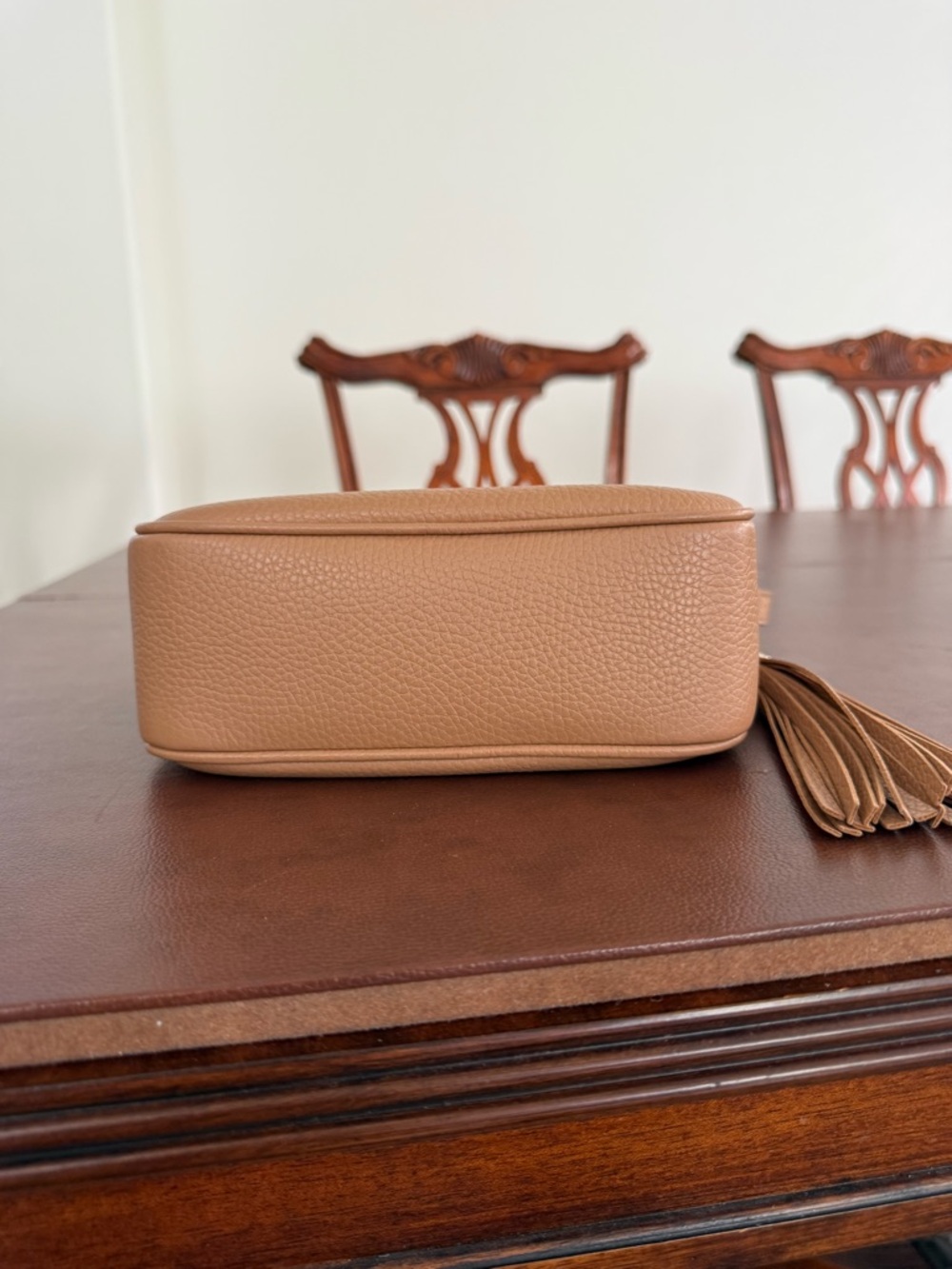 Gucci Soho Disco Tan Leather Crossbody Bag - Picture 2 of 8
